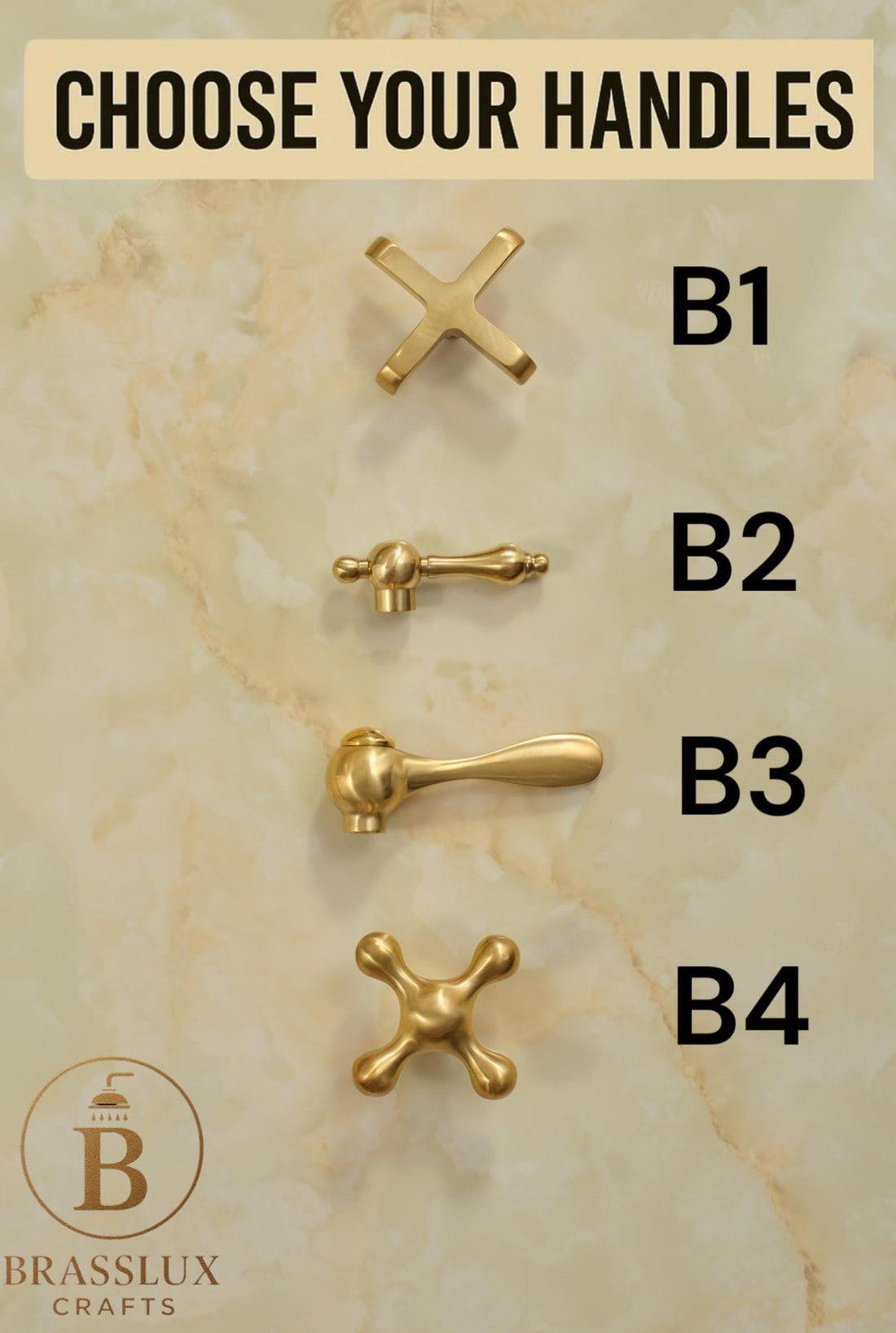 Gooseneck Unlacquered Brass Basin Faucet – Vintage Double Handle Single Hole Bathroom Sink Faucet