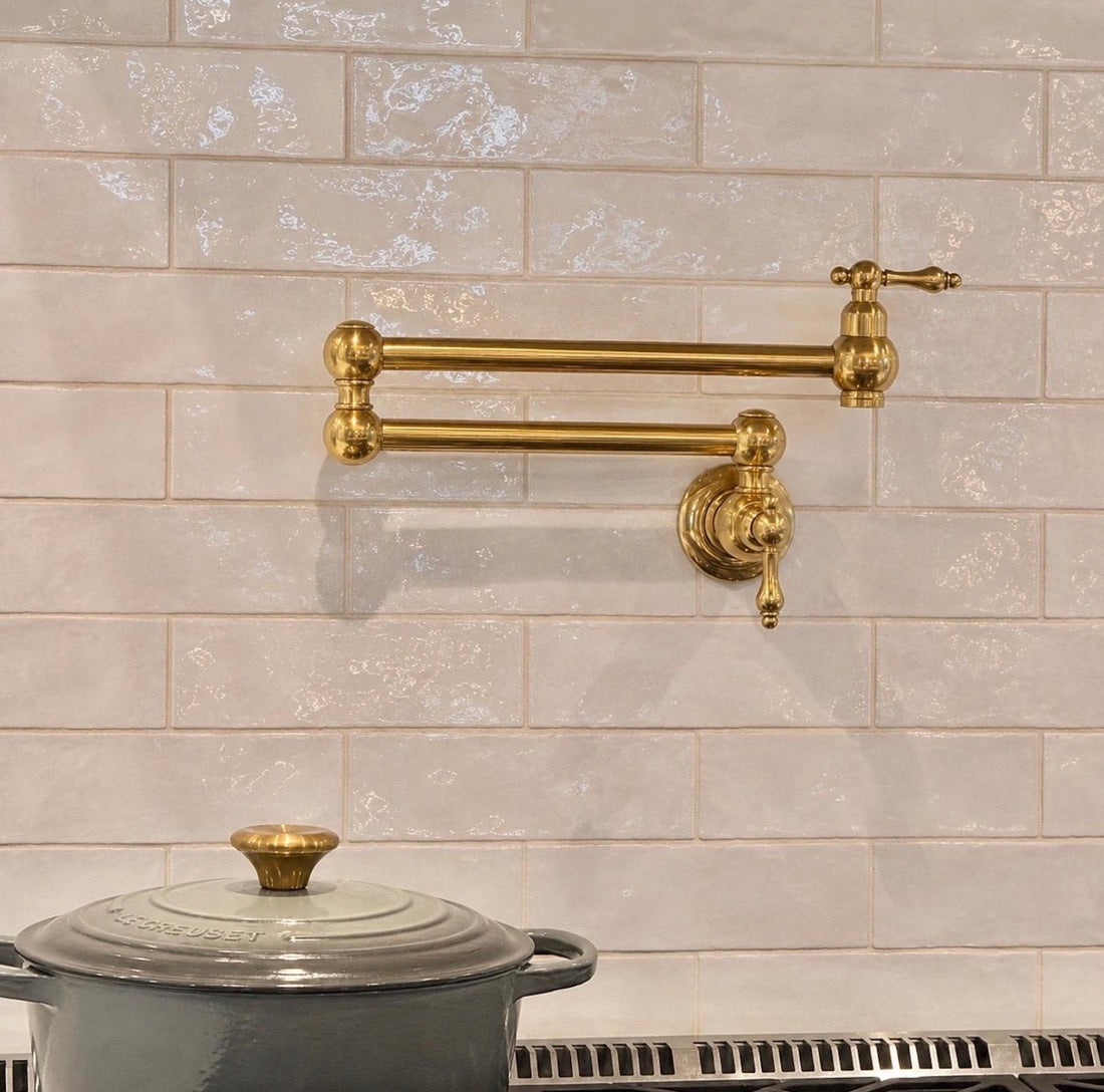 Système de douche mural en laiton non verni avec douchette à main, ensemble de douche vintage en laiton massif, ensemble de douche avec tuyauterie apparente