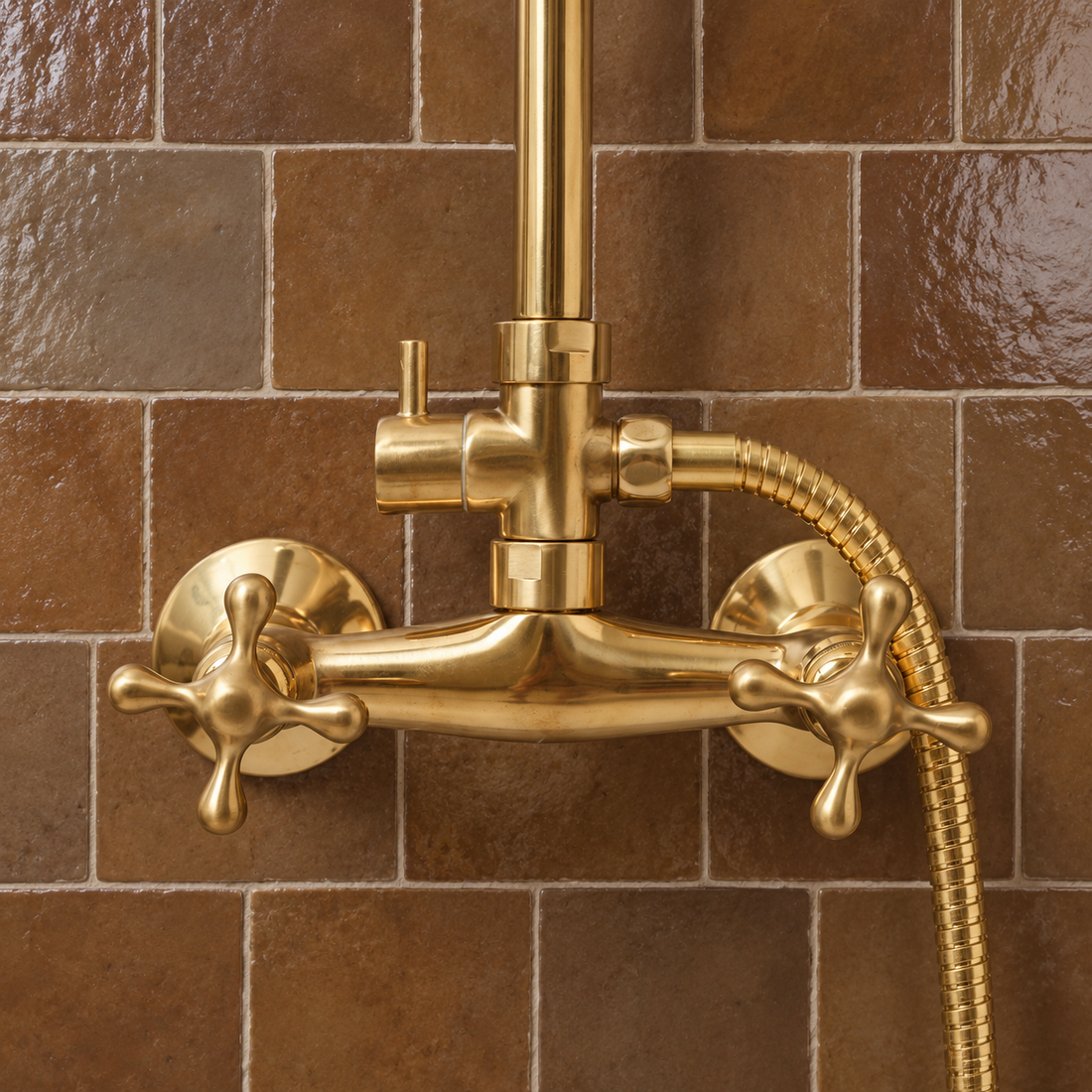 Marino Exposed Shower Set – Unlacquered Brass