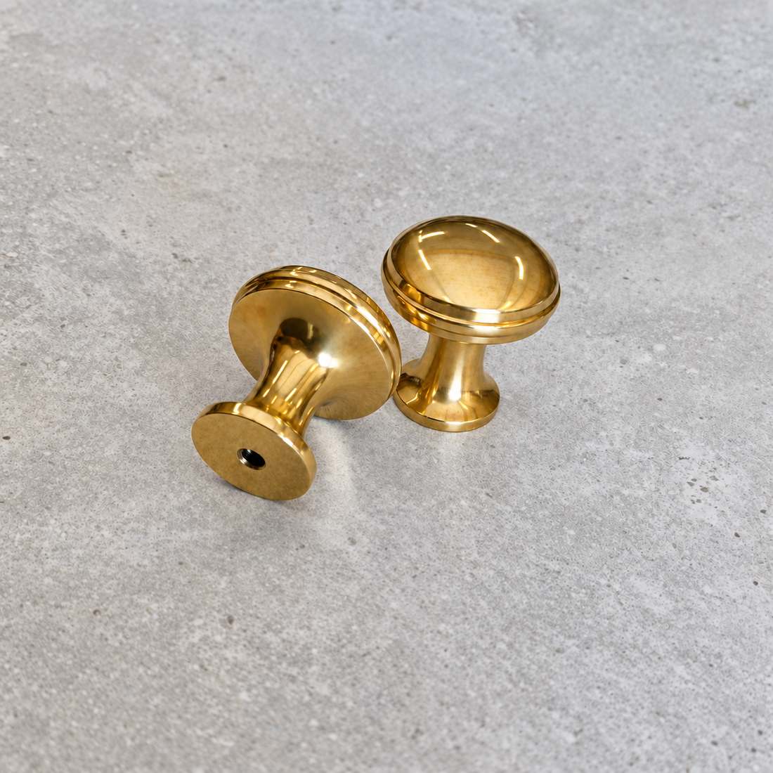 Mushroom Cabinet Knob | Unlacquered Brass - view 3