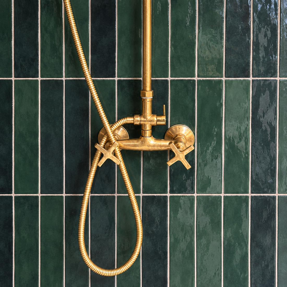 Seattle Exposed ShowerSet - Unlacquered Brass