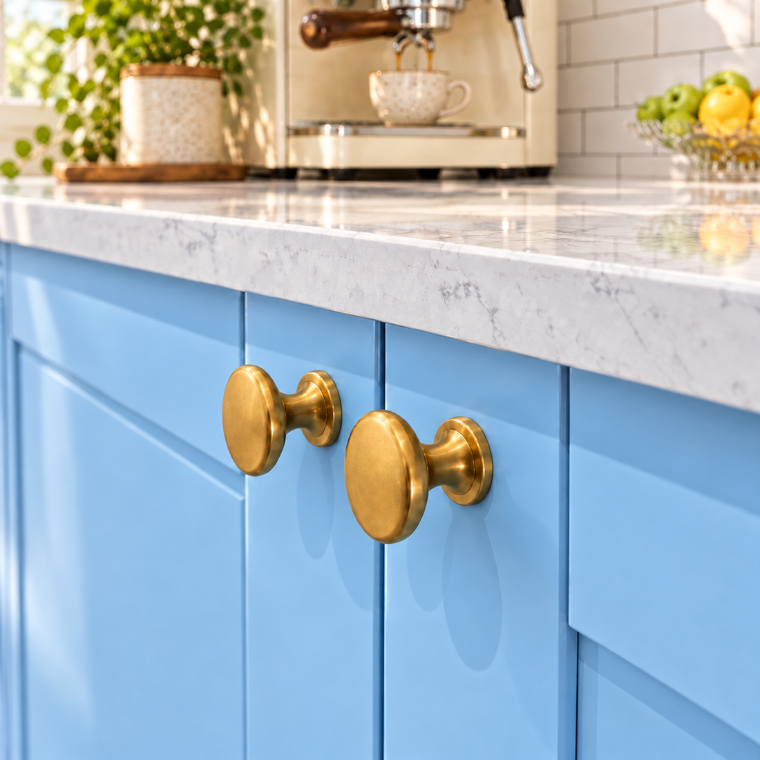 Bouton de meuble-lavabo – Laiton non verni