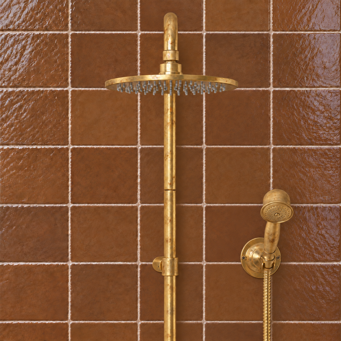 Marino Exposed Shower Set – Unlacquered Brass