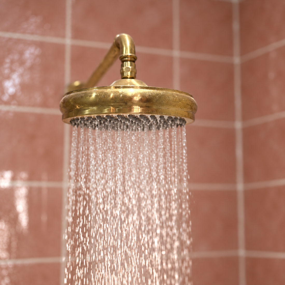 Tracy Unlacquered Brass Shower Set – Valve Included