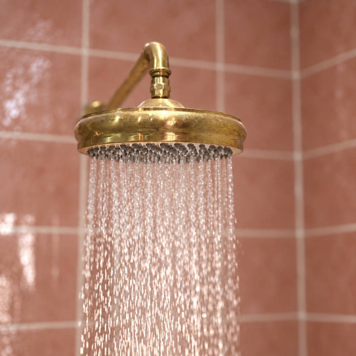 Domed Shower Head – Unlacquered Brass