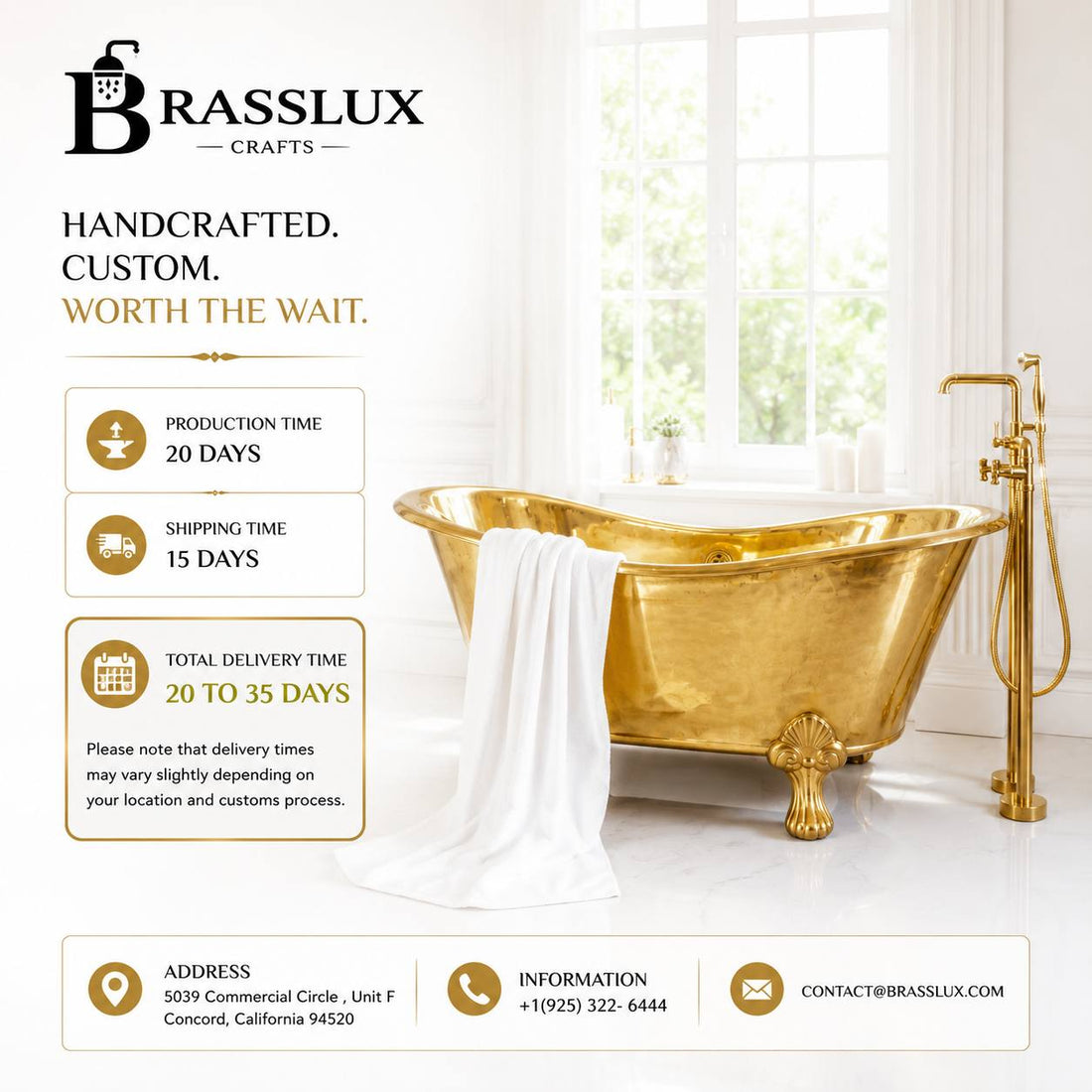 Victorian Copper Clawfoot Bathtub | Nickel Interior
