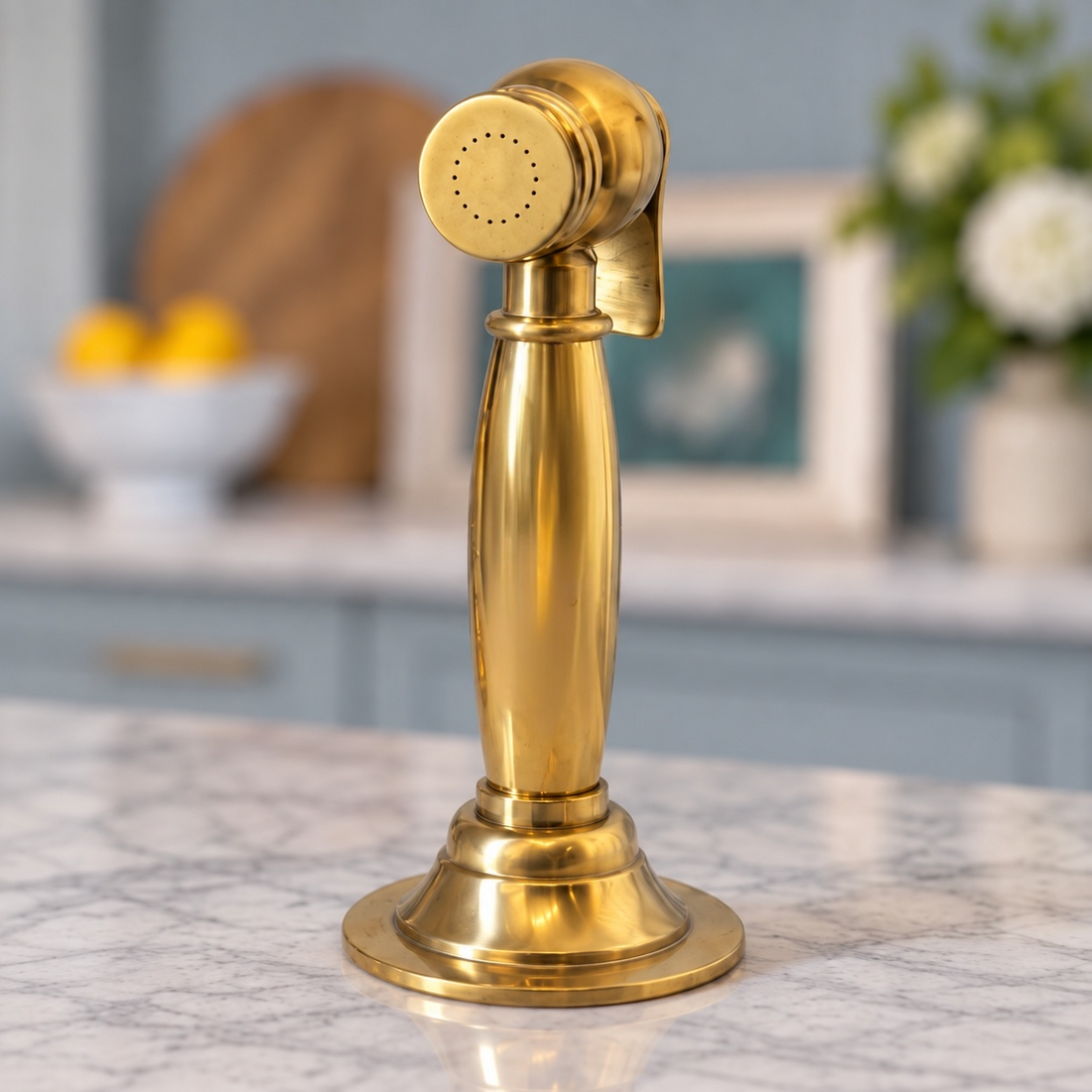 Majestic Kitchen Side Sprayer – Unlacquered Brass
