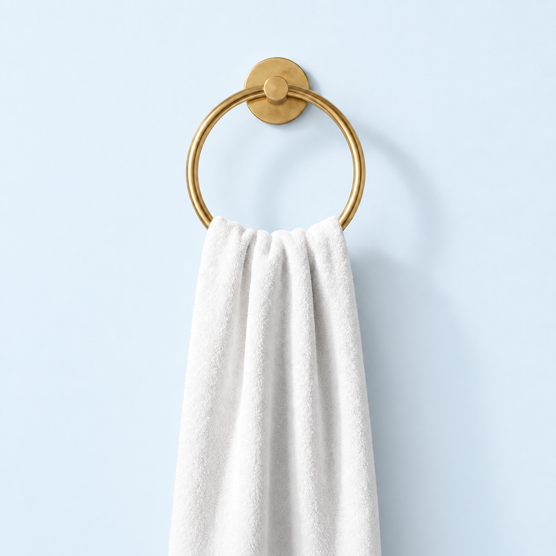 Traditional Towel Ring – Unlacquered Brass