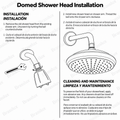 Domed Shower Head – Unlacquered Brass - view 8