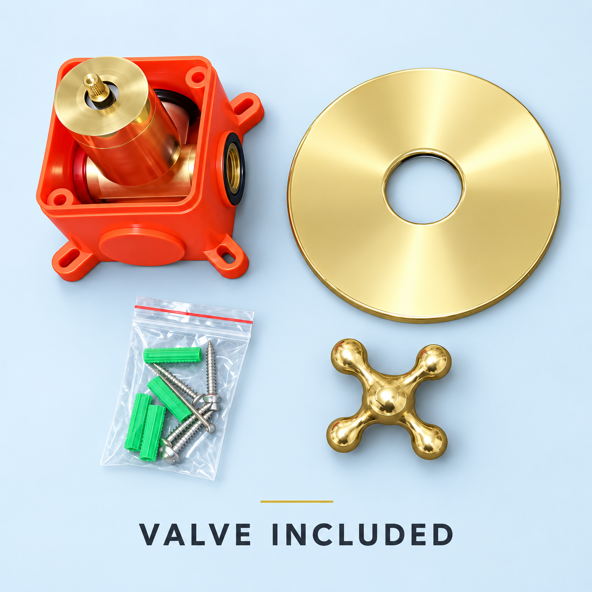 Arco Shower Trim – Unlacquered Brass - view 7