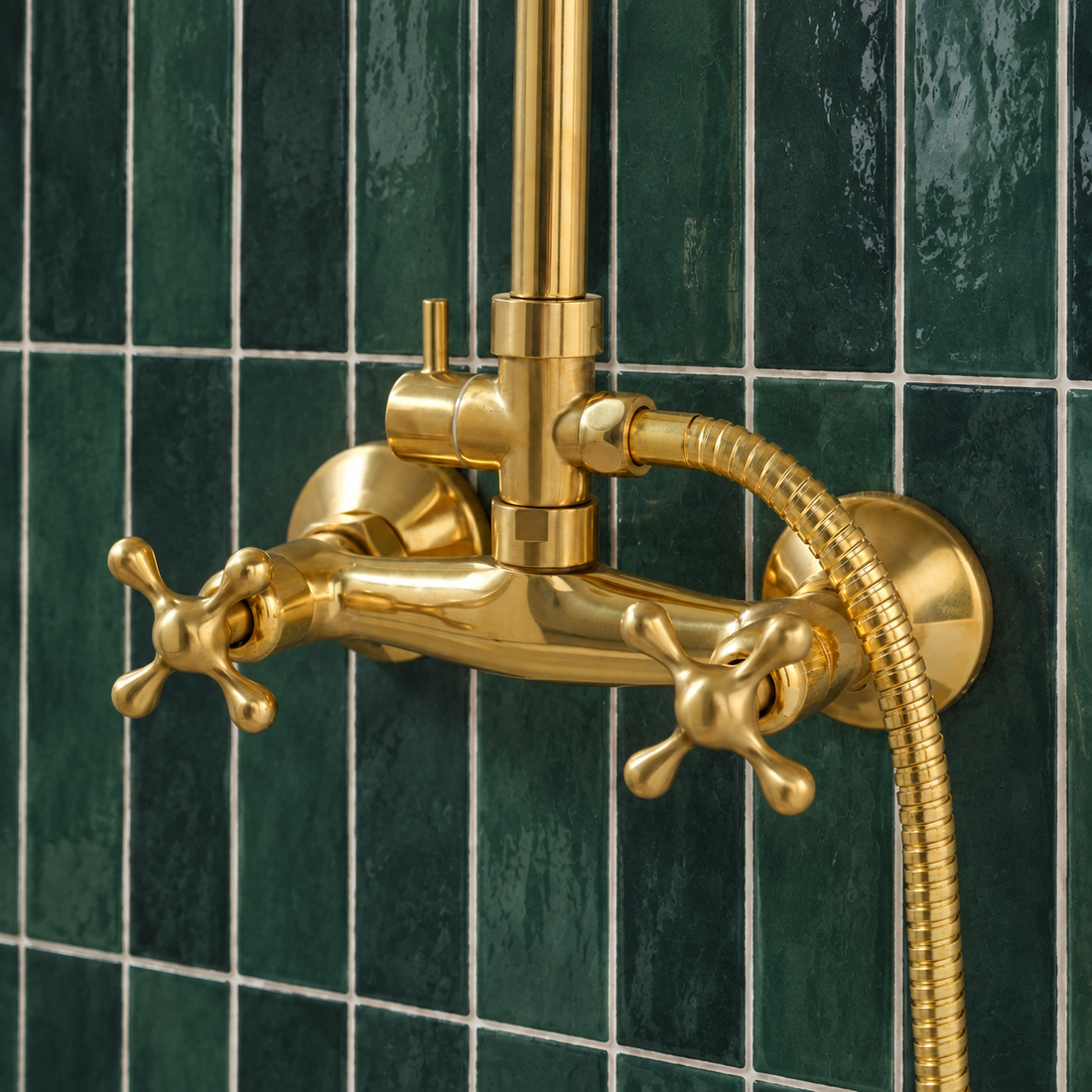 Seattle Exposed ShowerSet - Unlacquered Brass