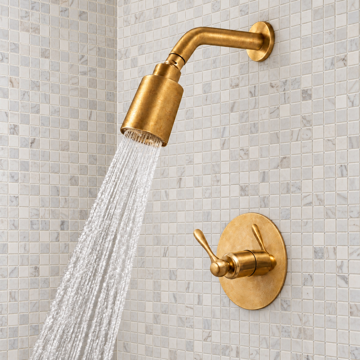 Monterey Shower Set | Unlacquered Brass - view 2