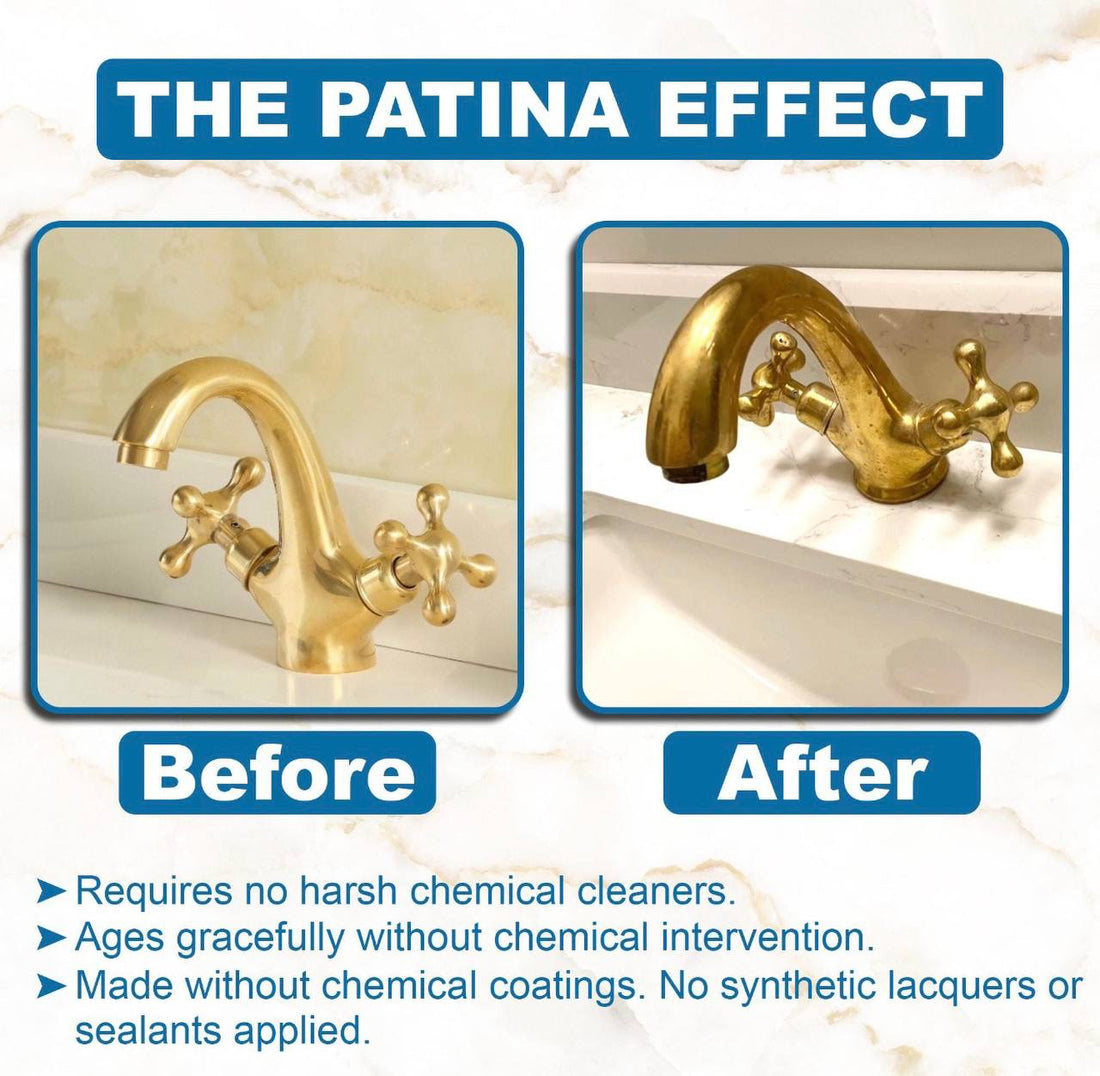 Twino Unlacquered Brass Single-Hole Bathroom Faucet