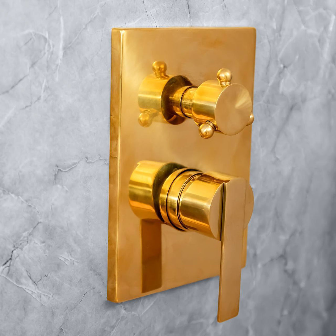 April Ceiling-Mounted Rain Shower System with Handheld Shower & Rough-In Valve Included