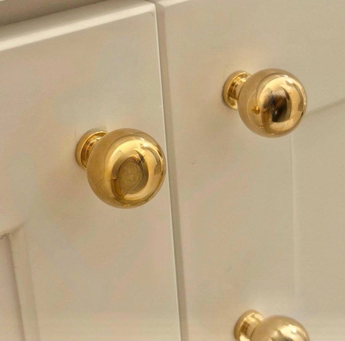 Ball Cabinet Knob – Unlacquered Brass