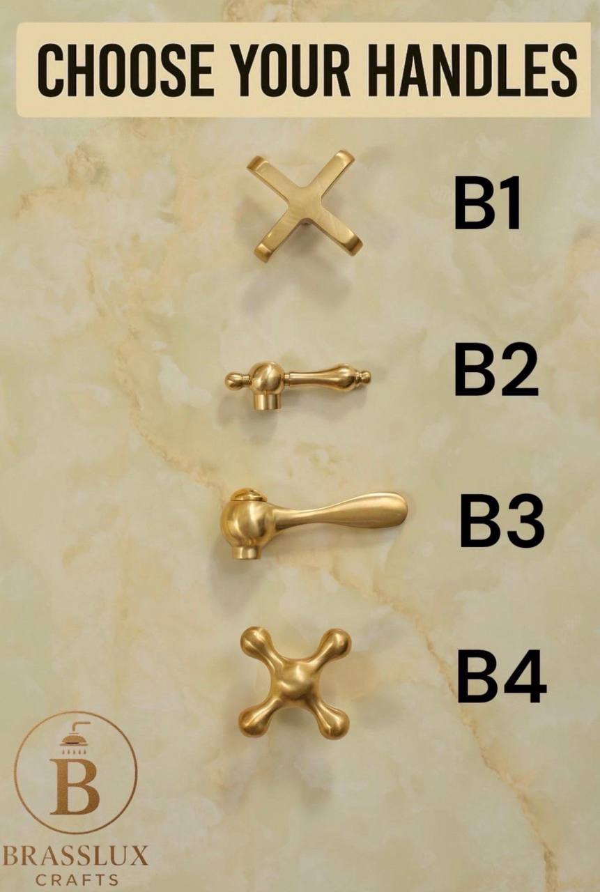 Arco Unlacquered Brass Single Shower Valve Trim | Rough-In Valve