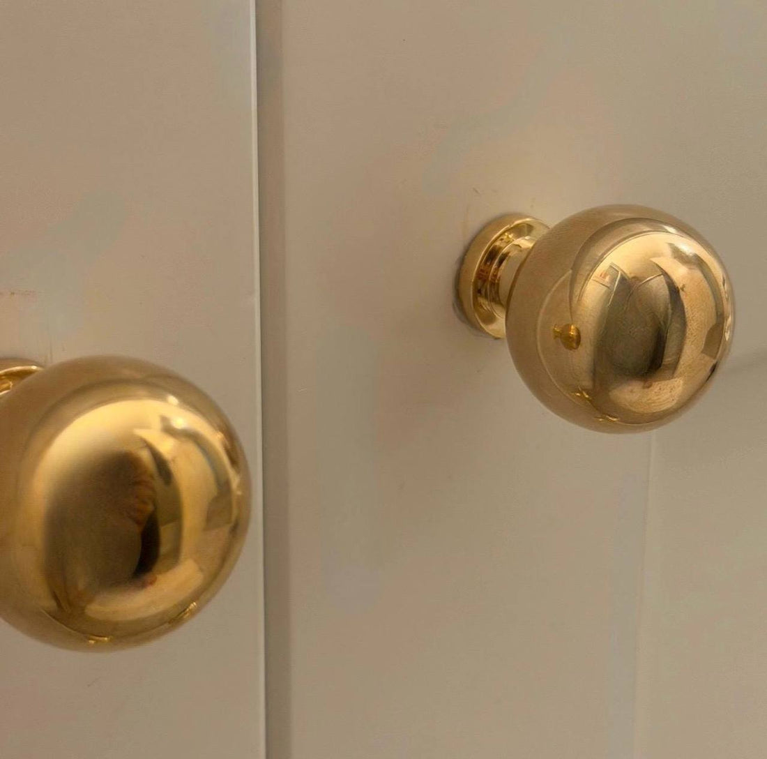 Ball Cabinet Knob – Unlacquered Brass