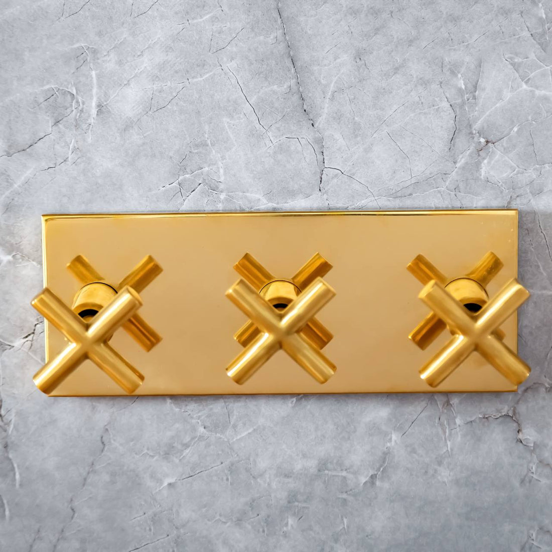 Ceiling Mount Rain Shower System with Hand Shower – Unlacquered Brass
