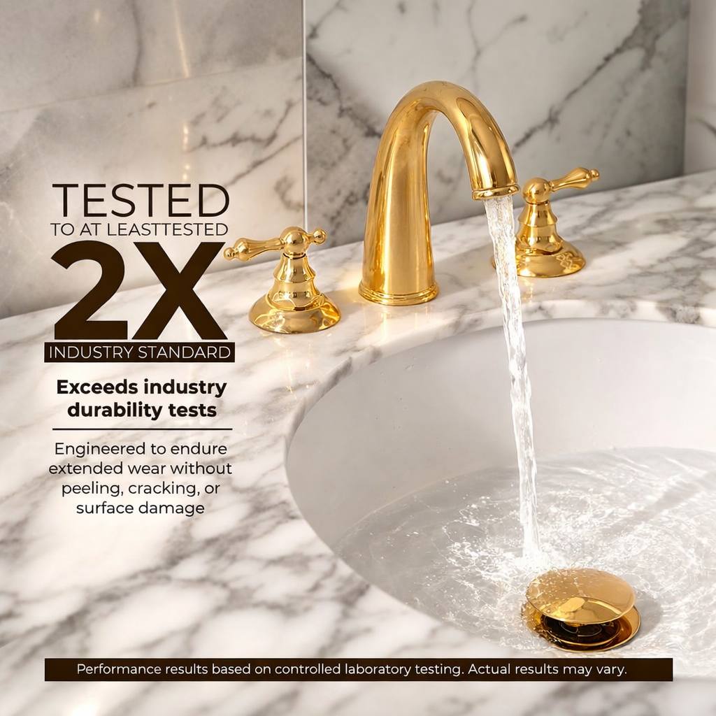 Indiana Widespread Bathroom Faucet with Lever Handles – Unlacquered Brass