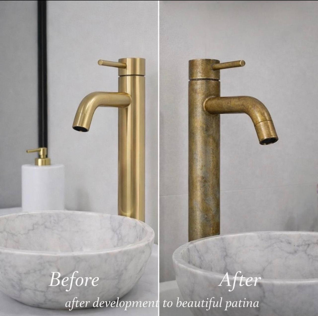 Napa Unlacquered Brass Single-Hole Vessel Sink Faucet