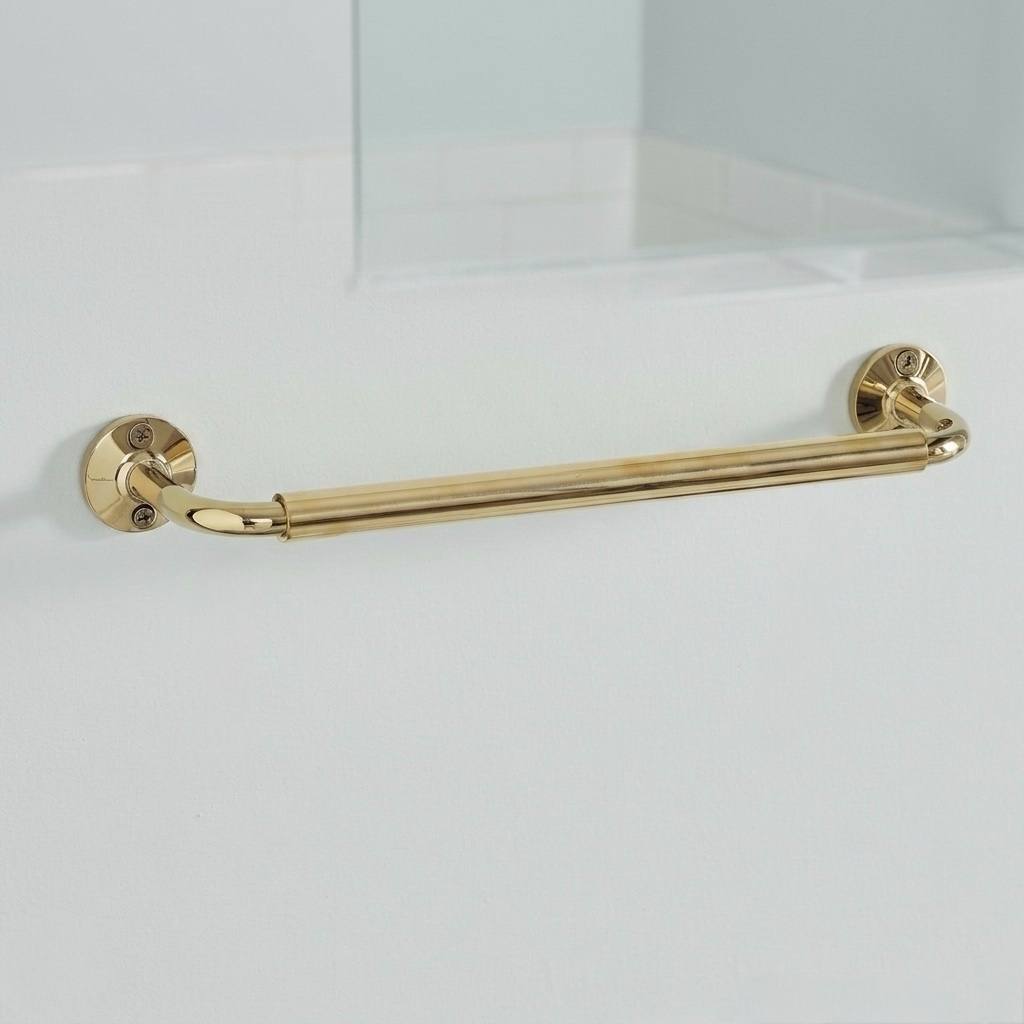 Brass Traditional Towel Bar 12" or 24"