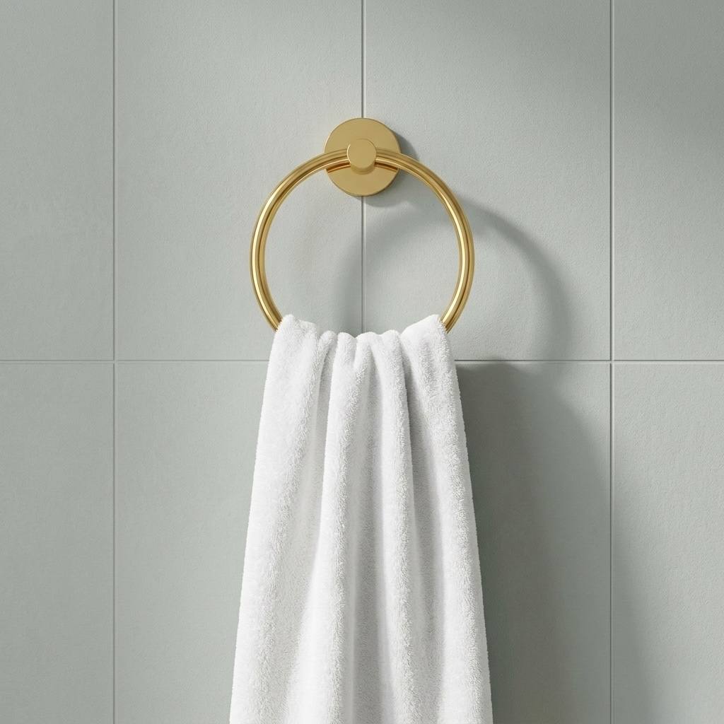 Traditional Towel Ring – Unlacquered Brass