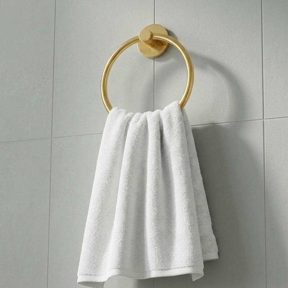 Traditional Towel Ring – Unlacquered Brass