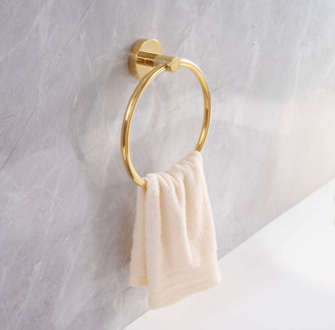 Traditional Towel Ring – Unlacquered Brass