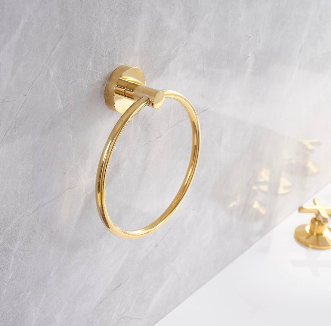 Traditional Towel Ring – Unlacquered Brass