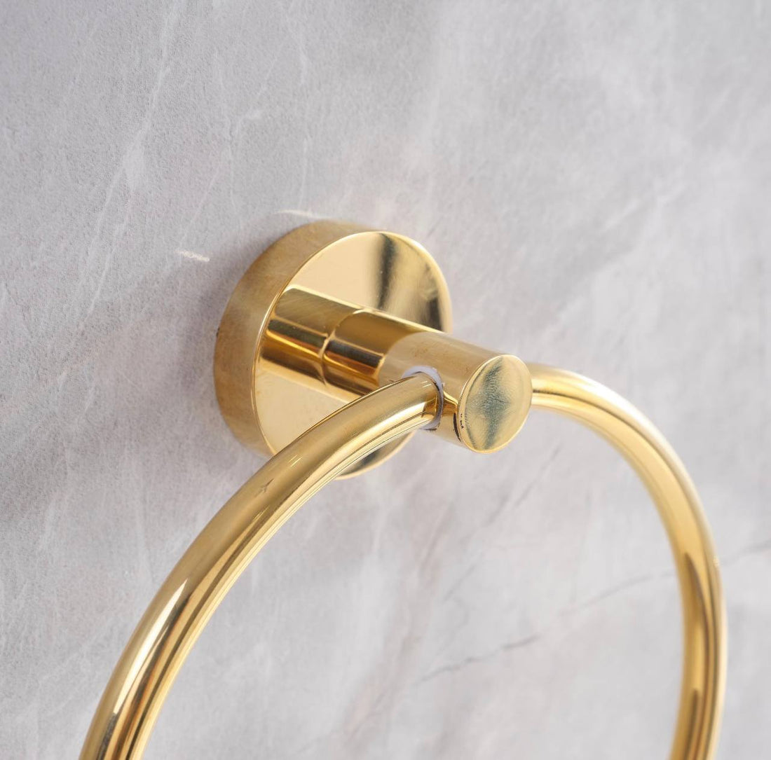 Traditional Towel Ring – Unlacquered Brass