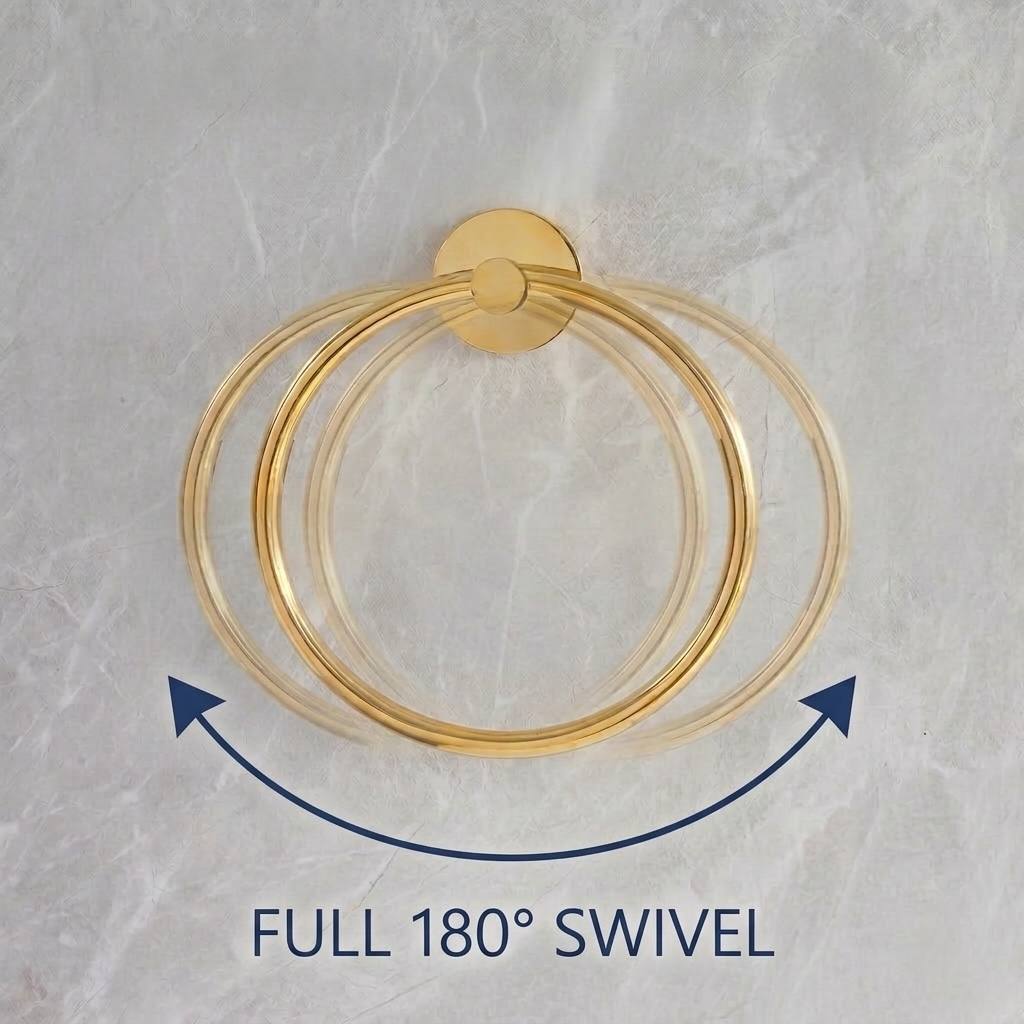 Traditional Towel Ring – Unlacquered Brass