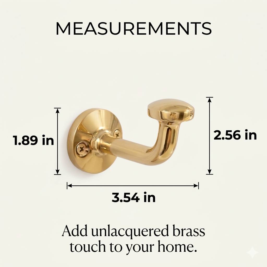 Unlacquered Brass Robe Hooks for Bathroom