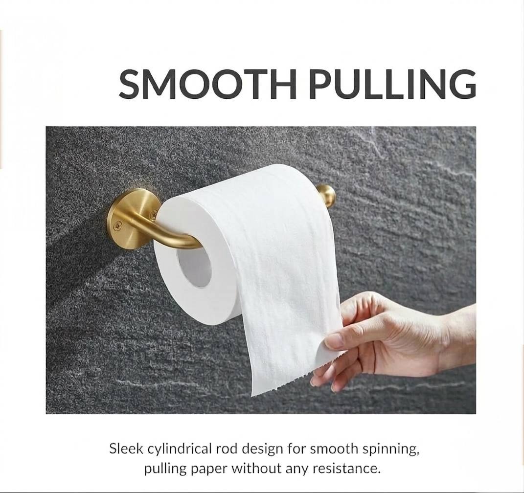 Traditional Brass Unlacquered Toilet Paper Holder