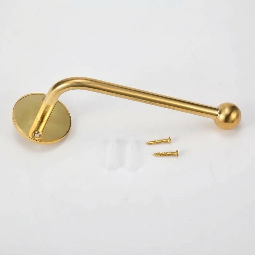 Traditional Brass Unlacquered Toilet Paper Holder