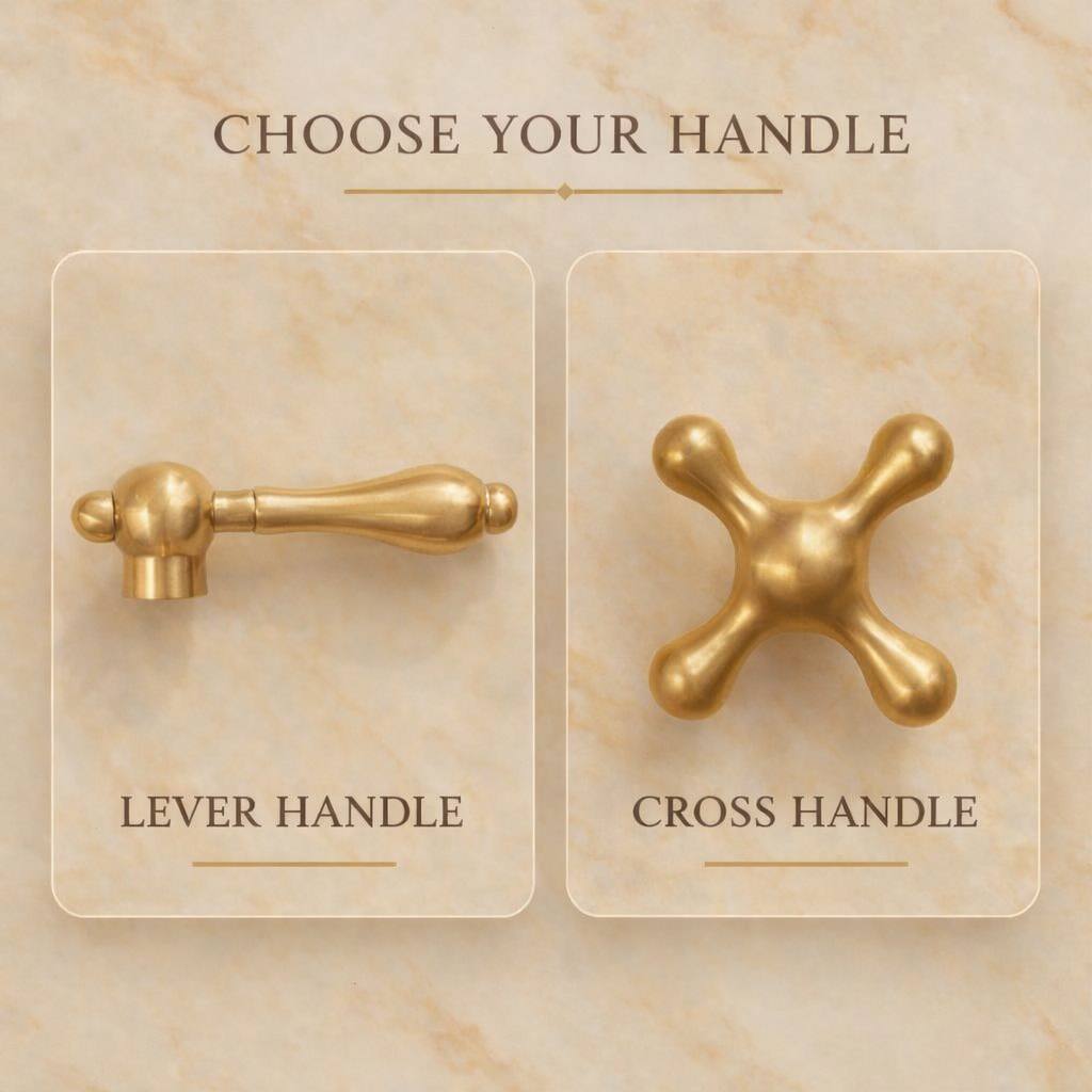 Deck-Mount Unlacquered Brass Pot Filler Faucet