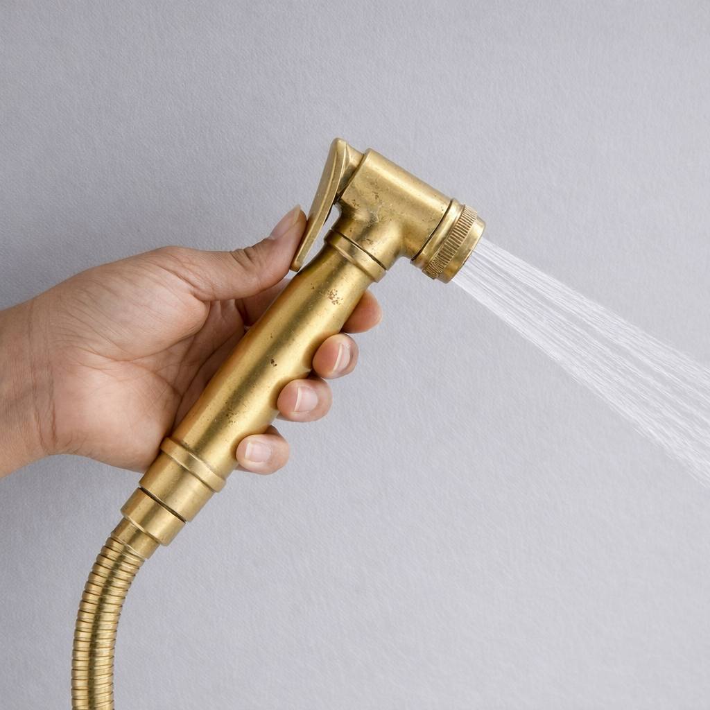 Galian Kitchen Faucet Side Sprayer – Unlacquered Brass