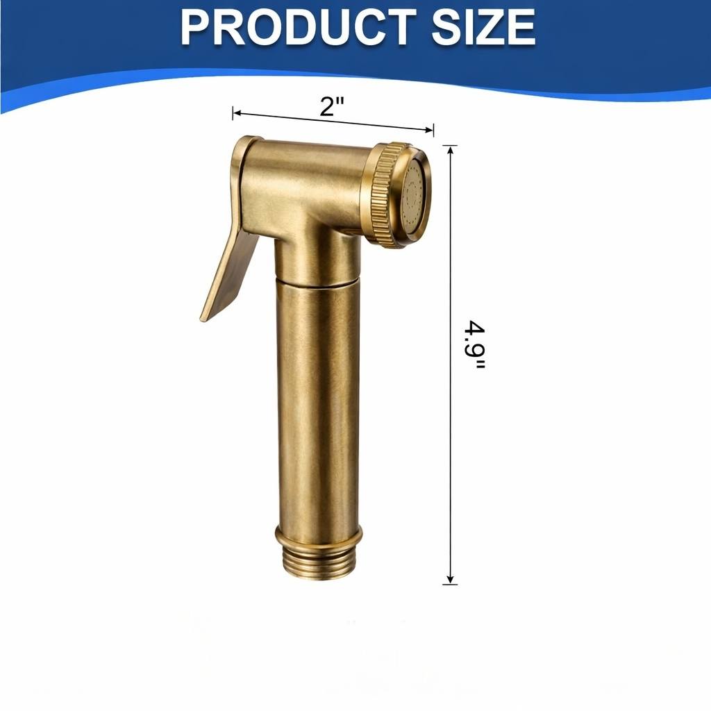 Galian Kitchen Faucet Side Sprayer – Unlacquered Brass