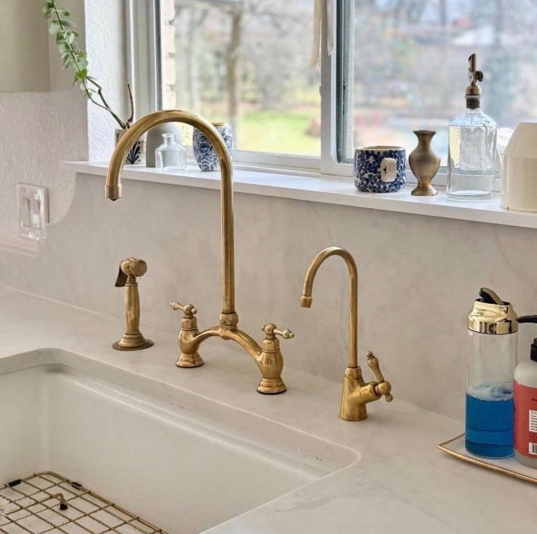 Unlacquered Brass RO Drinking Water Faucet