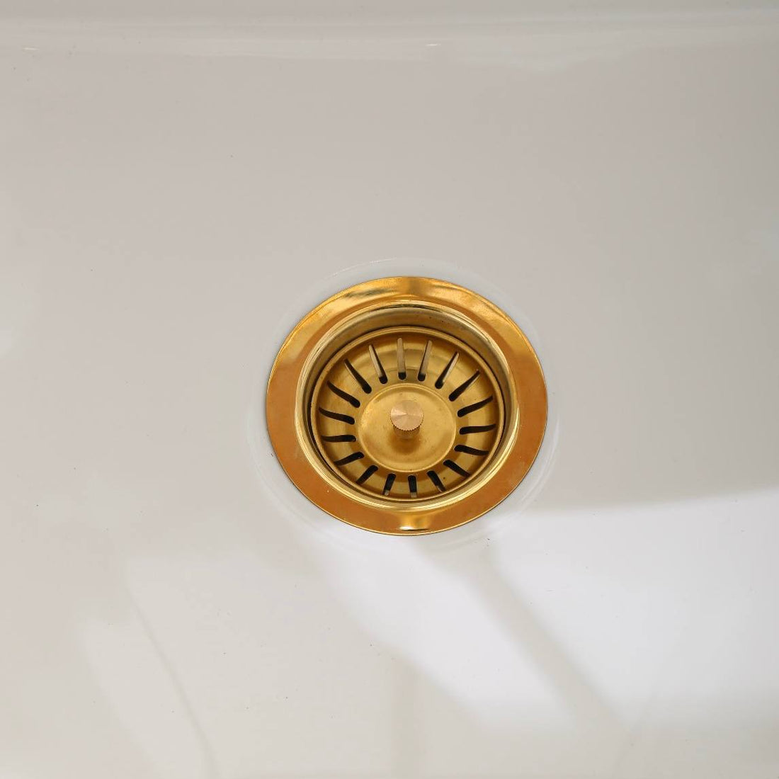 Brass Kitchen Sink Basket Strainer 3-1/2"