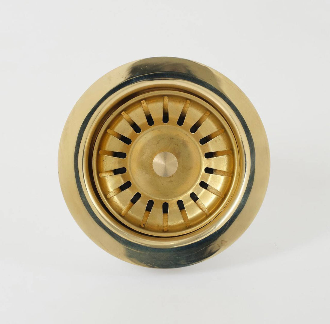 Brass Kitchen Sink Basket Strainer 3-1/2"