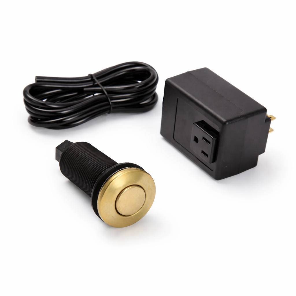 Air Switch Button – Unlacquered Brass