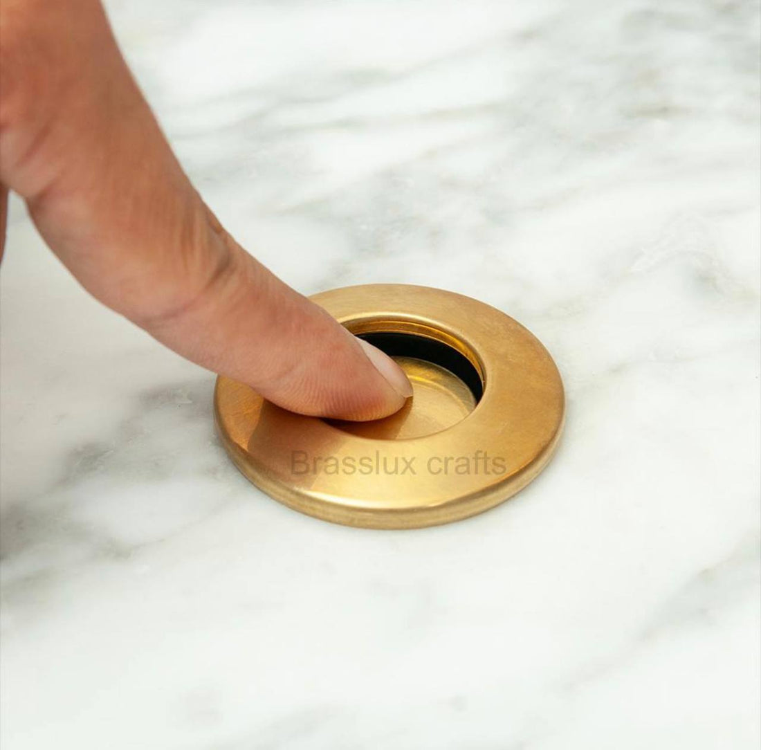 Air Switch Button – Unlacquered Brass