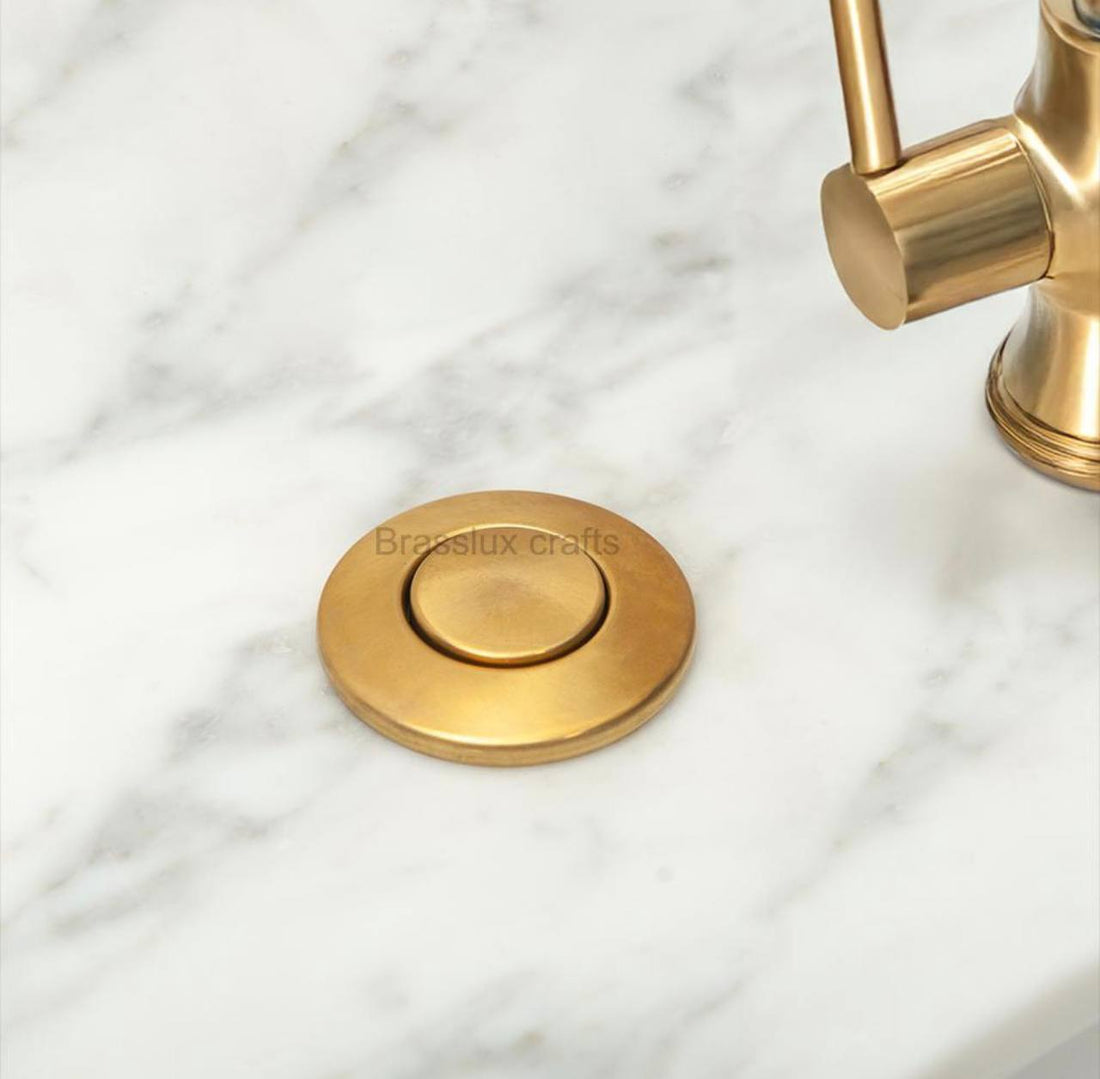 Air Switch Button – Unlacquered Brass