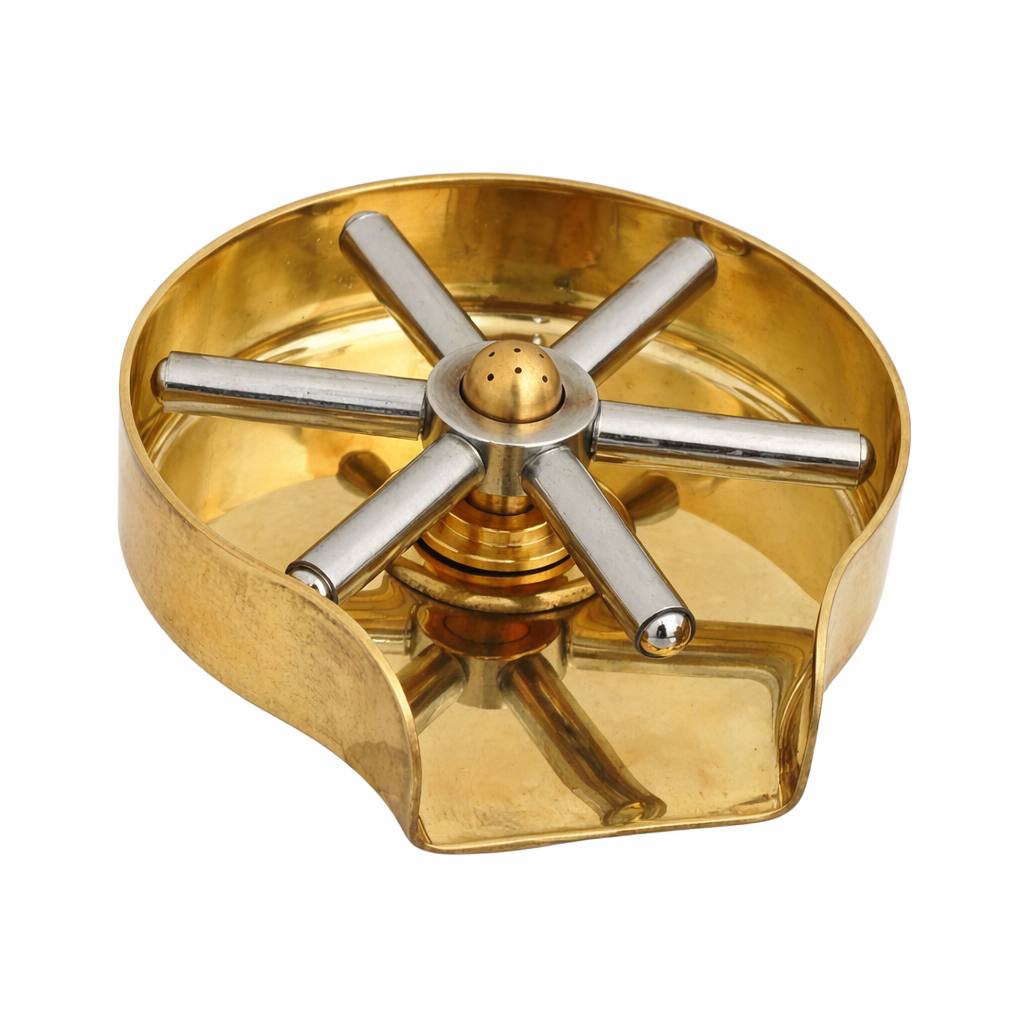 Unlacquered Brass Glass Rinser for Kitchen Sink