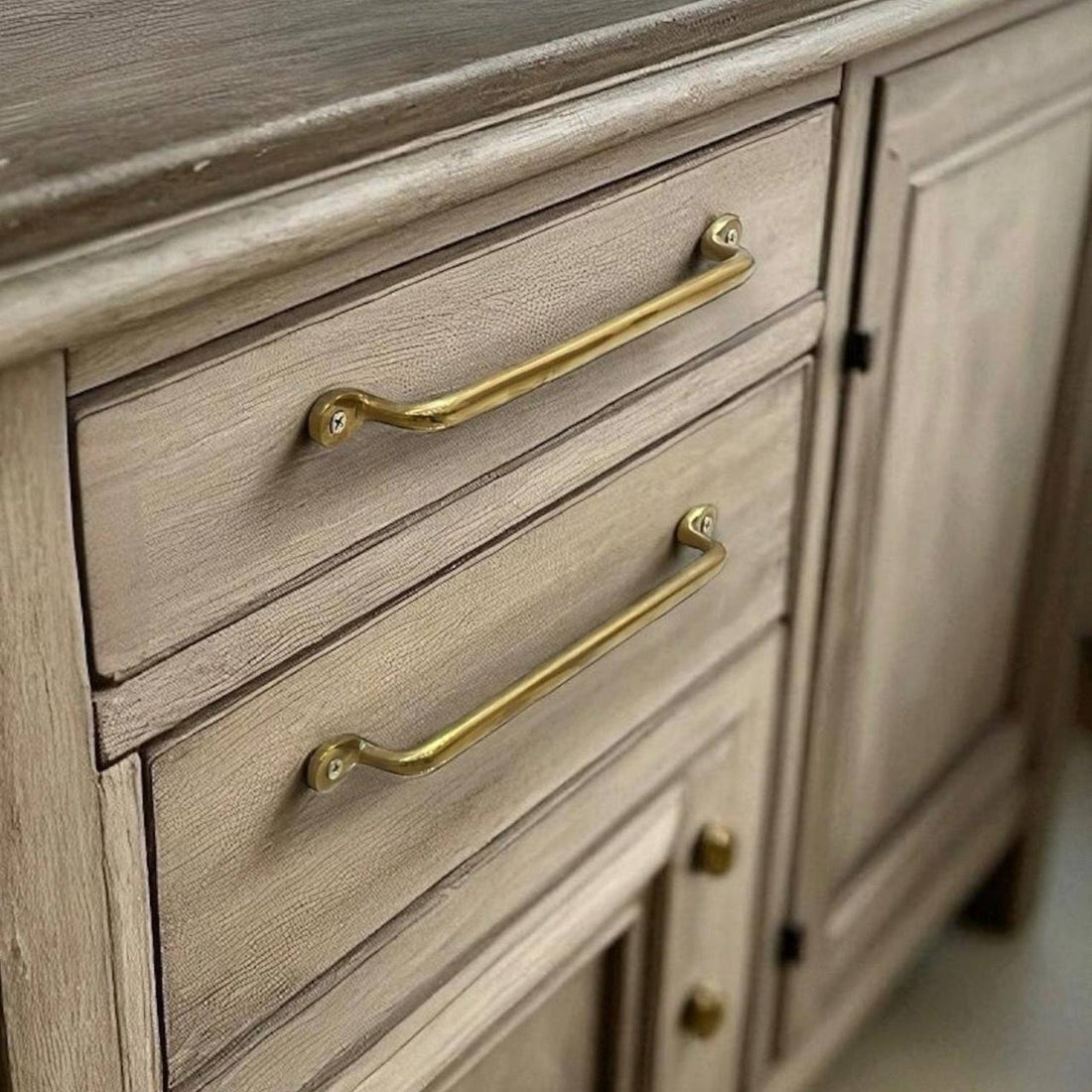 Unlacquered Brass Cabinet Pulls
