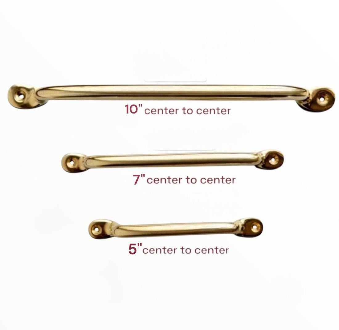 Unlacquered Brass Cabinet Pulls