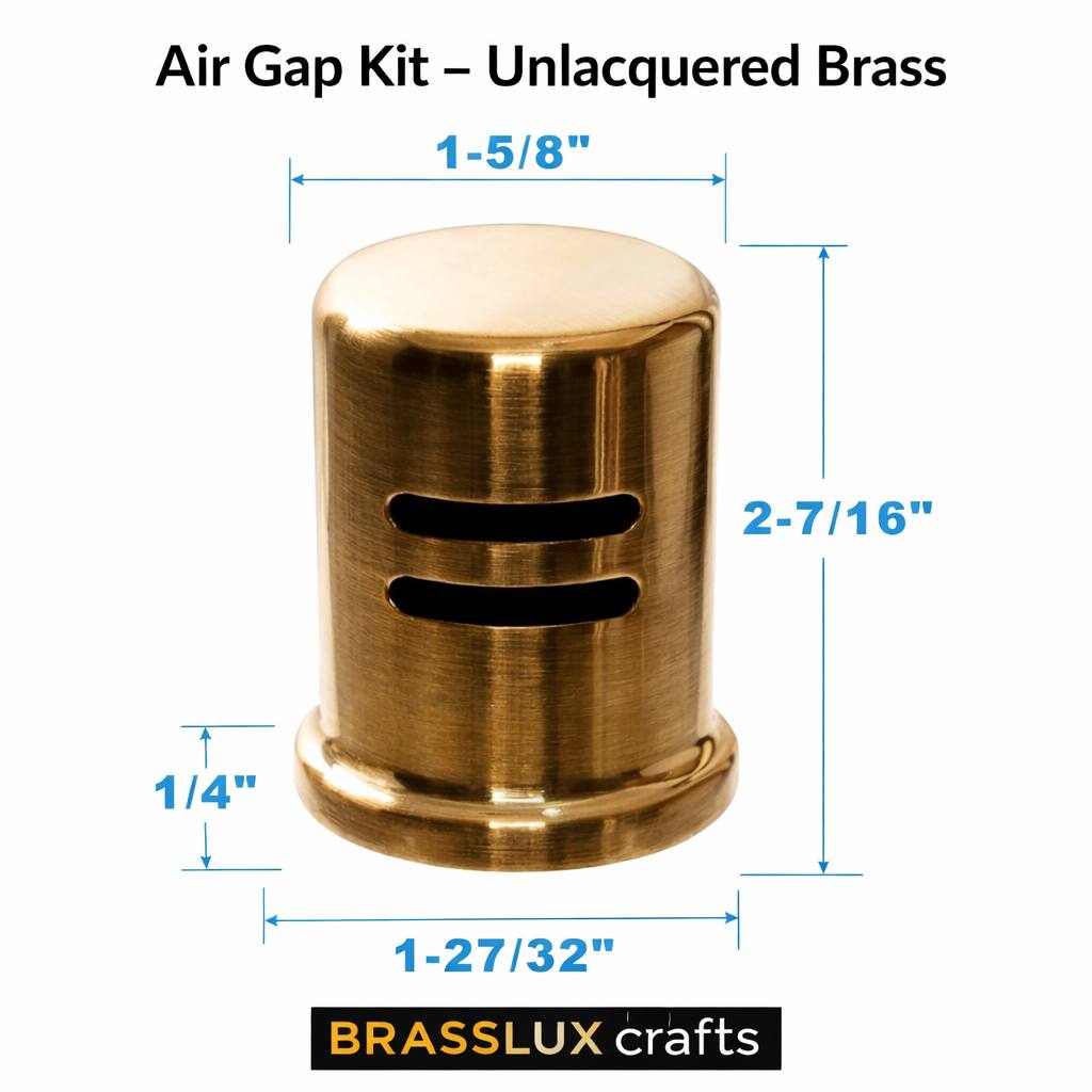 Brass Air Gap Kit for Kitchen Sink