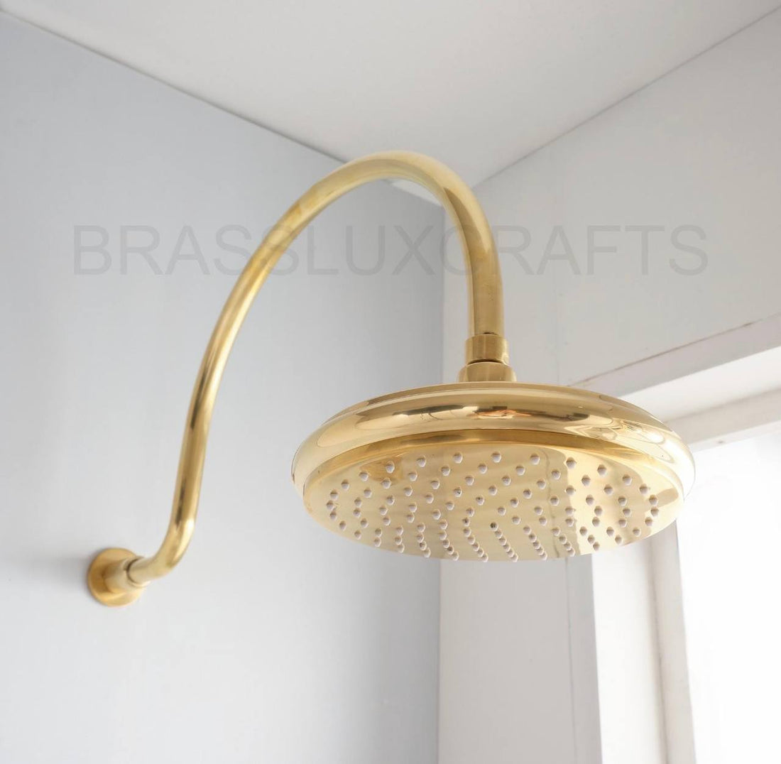 Hayward Unlacquered Brass Rain Shower System