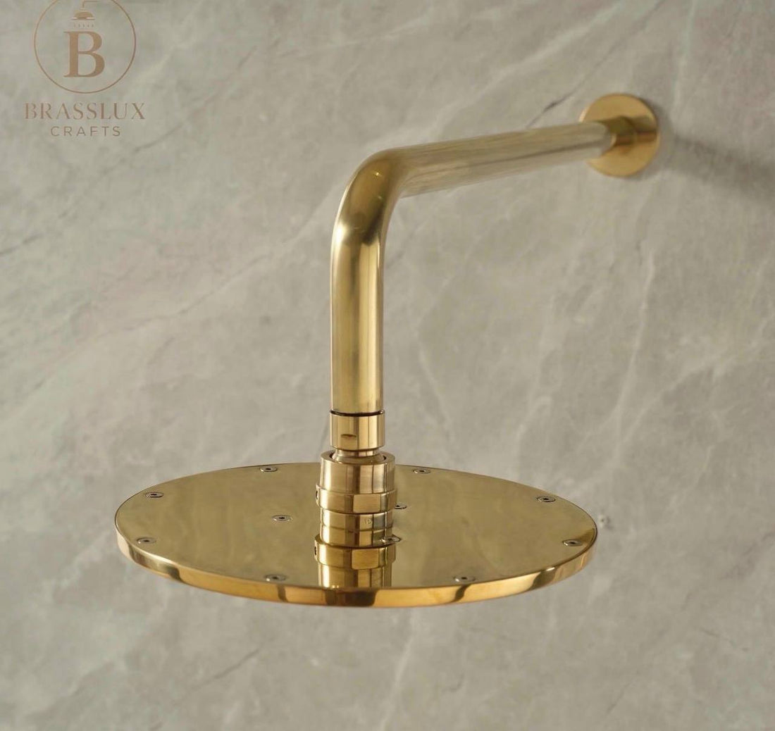Alabama Unlacquered Brass Single Function Shower Mixer Valve