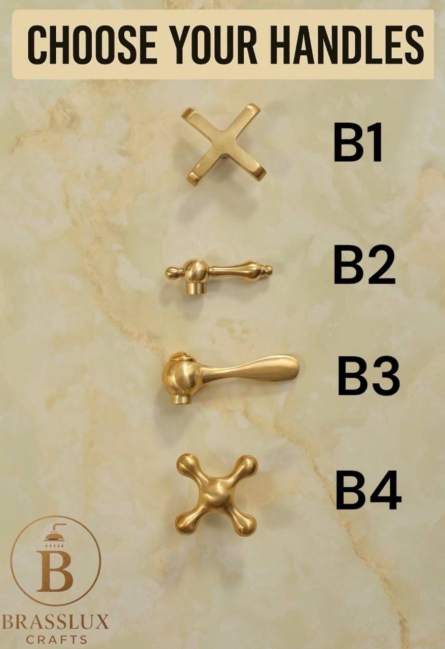 Savannah Unlacquered Brass Wall-Mount Tub Faucet
